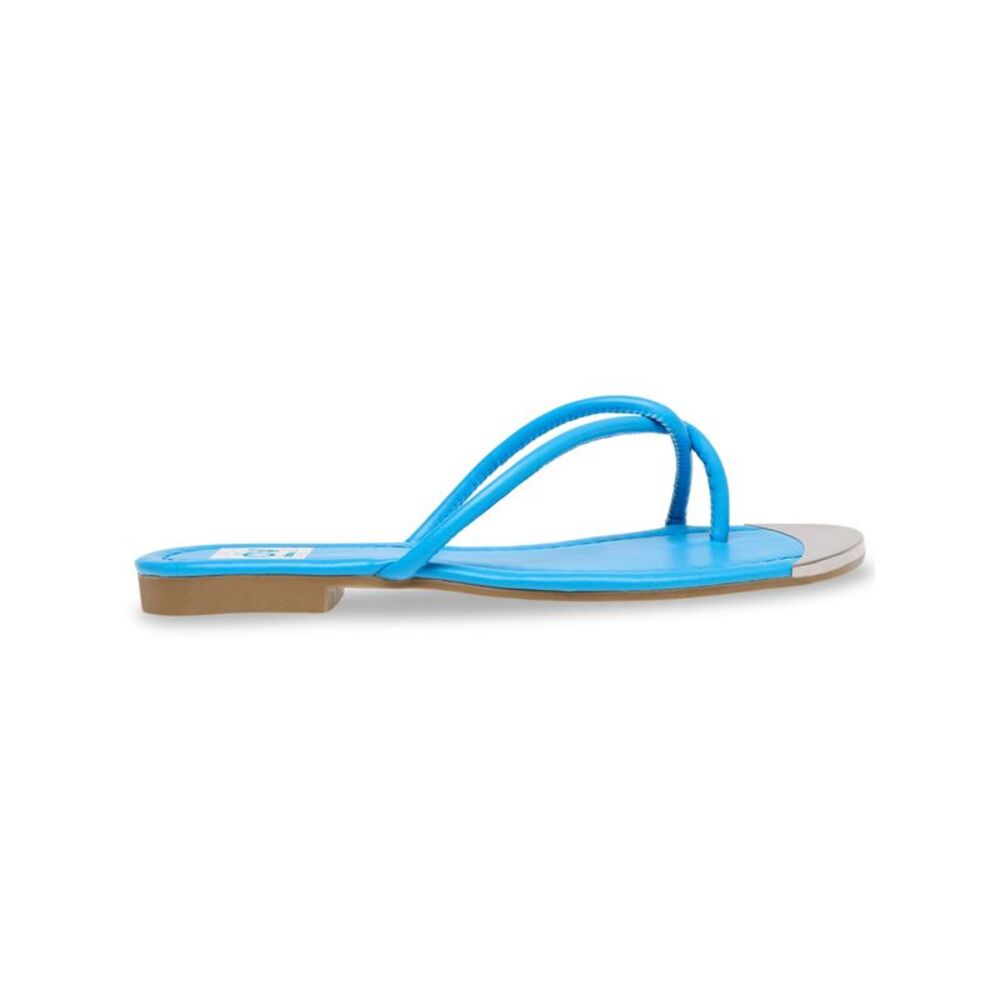 DOLCE VITA Womens Blue Cap Penni Block Heel Slip On Flip Flop Sandal 6.5 M